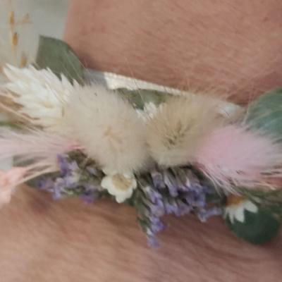 Bracelet de Fleurs Mariage Lavande